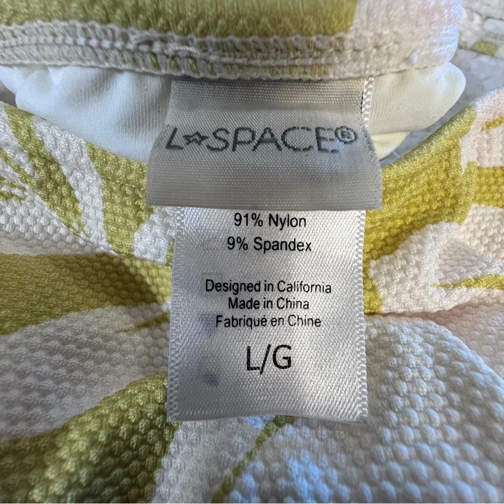 NEW L*Space Itsy Cut Bikini Bottom Floral Yellow And White Swimwear Large